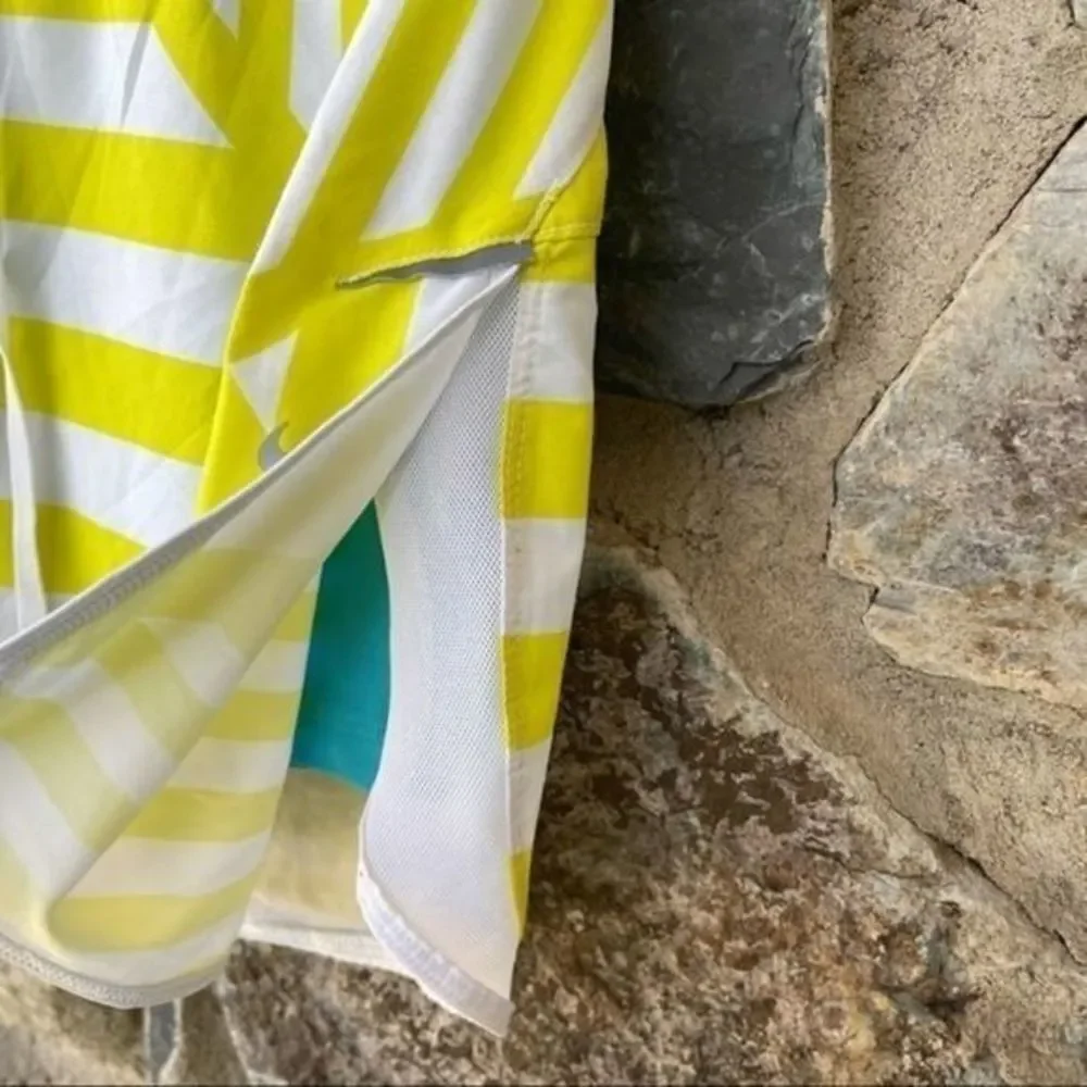 Nike dri-fit skort neon yellow turquoise blue